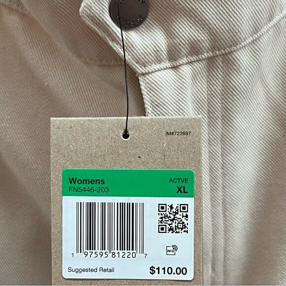 NEW Size XL Womens Nike Air Jordan Woven Straight Leg High Rise Light Brown Pant - Picture 7 of 10